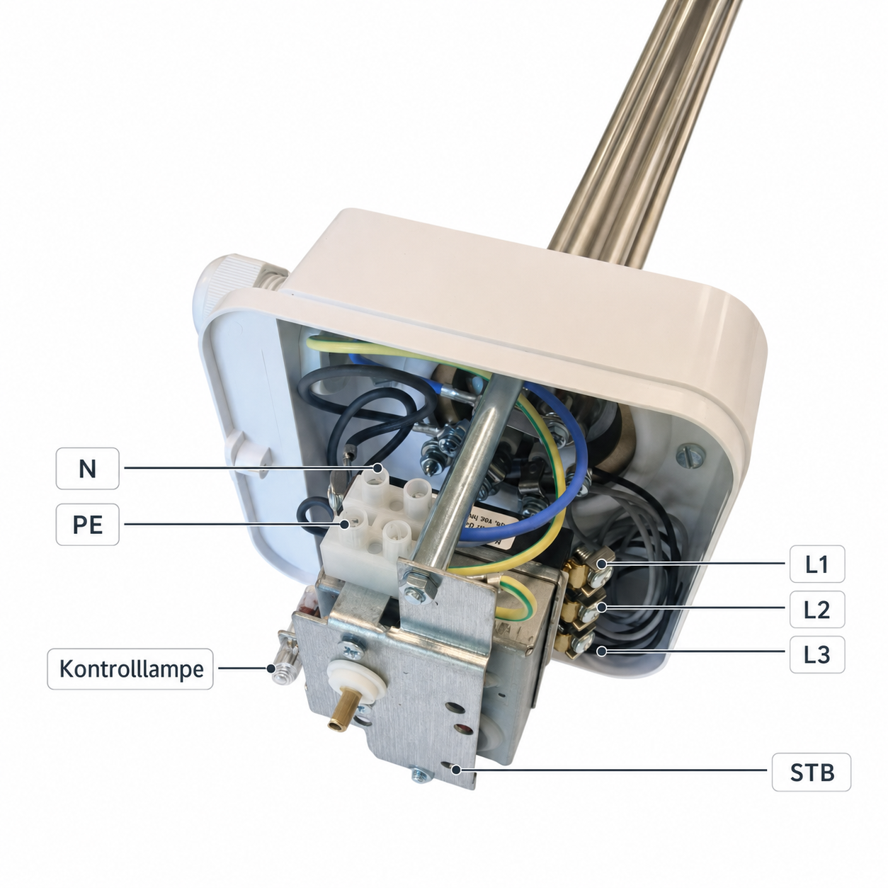 Elektrischer Anschlussbereich der Serie HPD